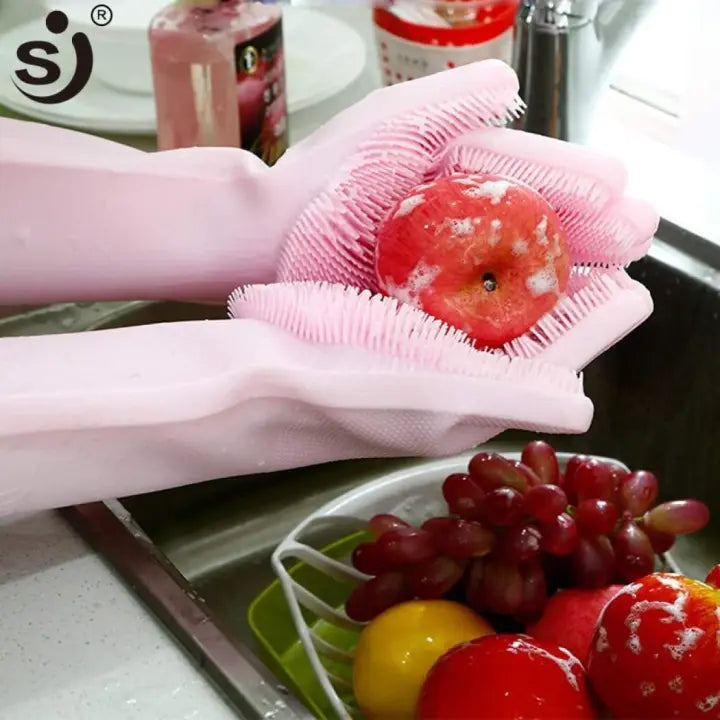 TC Reusable Silicone Magic Washing Gloves