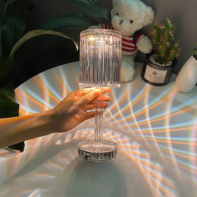 Crystal Diamond Table Lamp