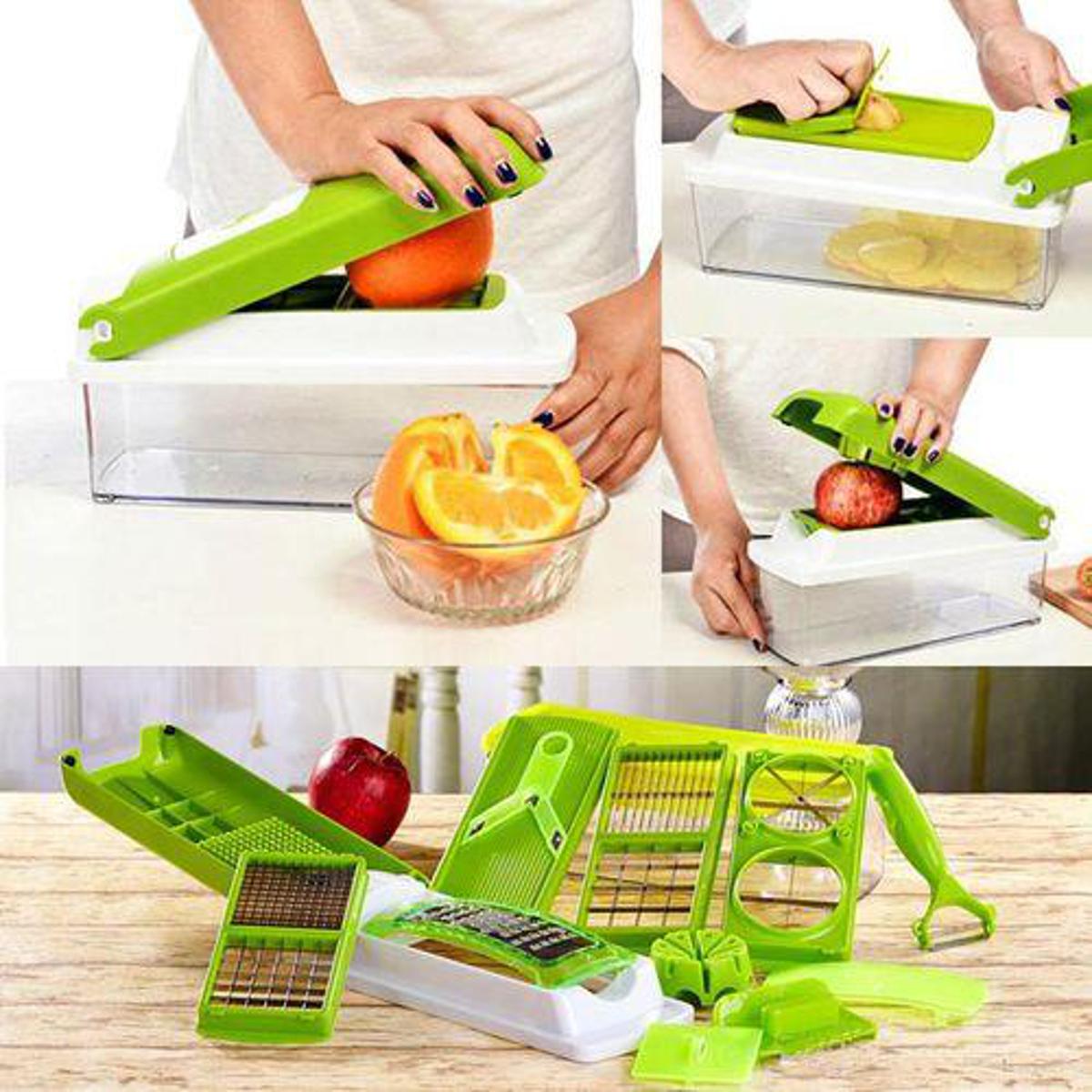 12 Pieces Nicer Dicer Plus Fruit & Vegetable Slicer