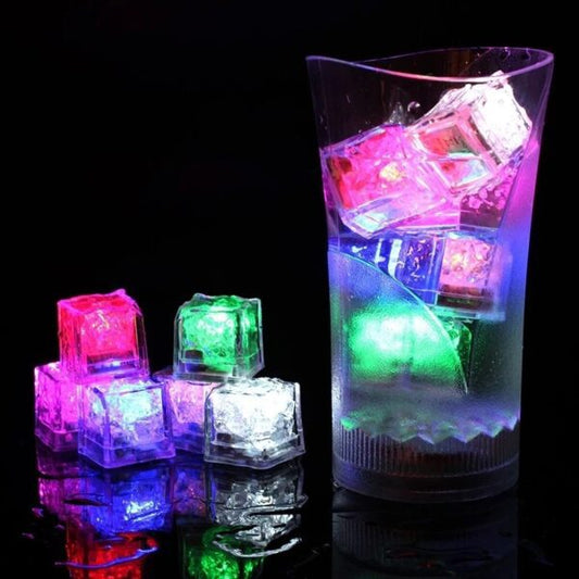 6Pcs Home Decor Luminous LED Ice Cubes