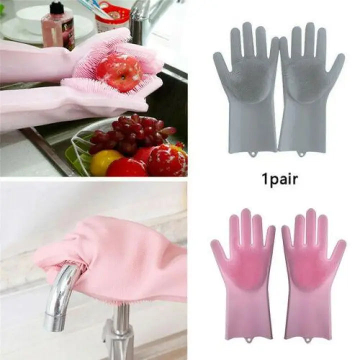 TC Reusable Silicone Magic Washing Gloves