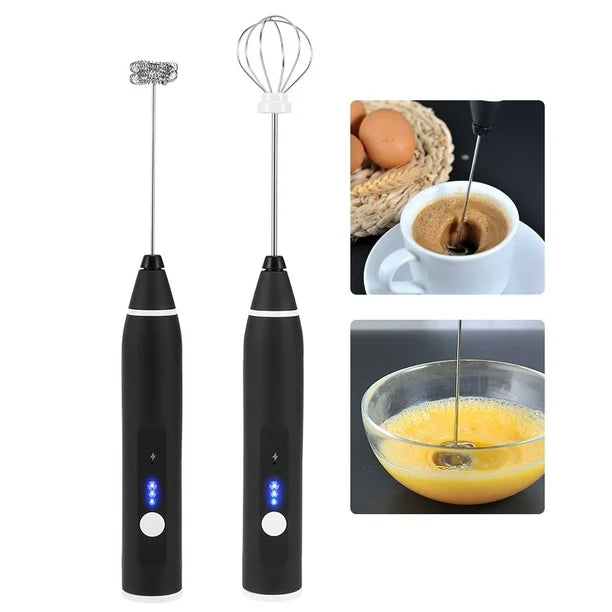 Adjustable Electric Milk Frother Coffee and Egg Beater