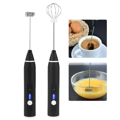 Adjustable Electric Milk Frother Coffee and Egg Beater