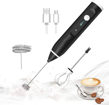 Adjustable Electric Milk Frother Coffee and Egg Beater