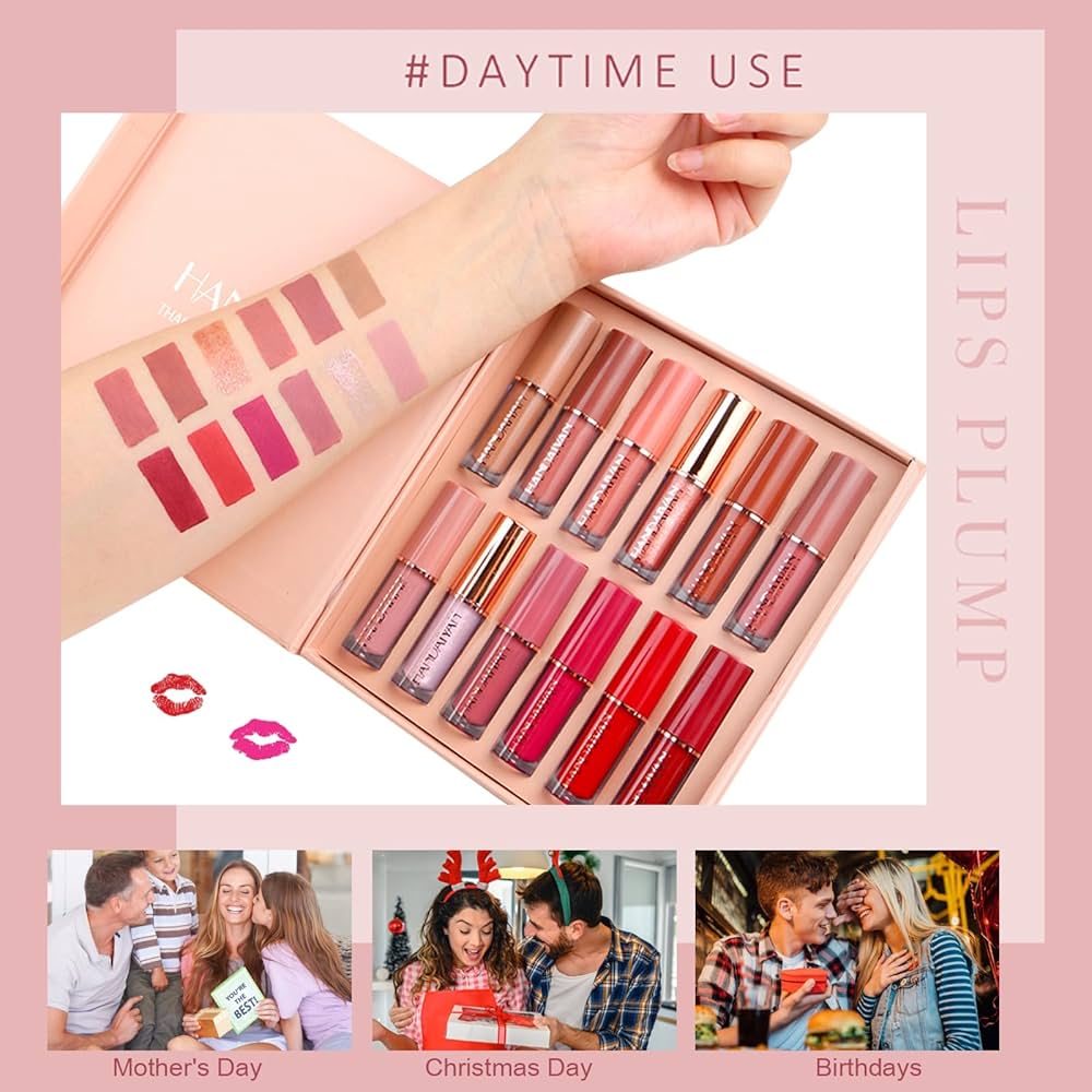 12-Piece Matte Liquid Lipstick