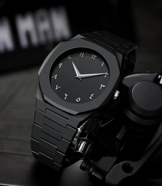 Black Arabic Aura Watch