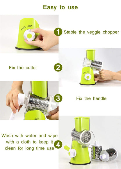 Manual Rotary Vegetable Slicer Cutter