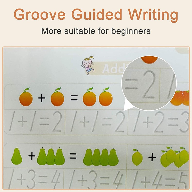 Magic Practice Copybook 4Books+Magic Pen