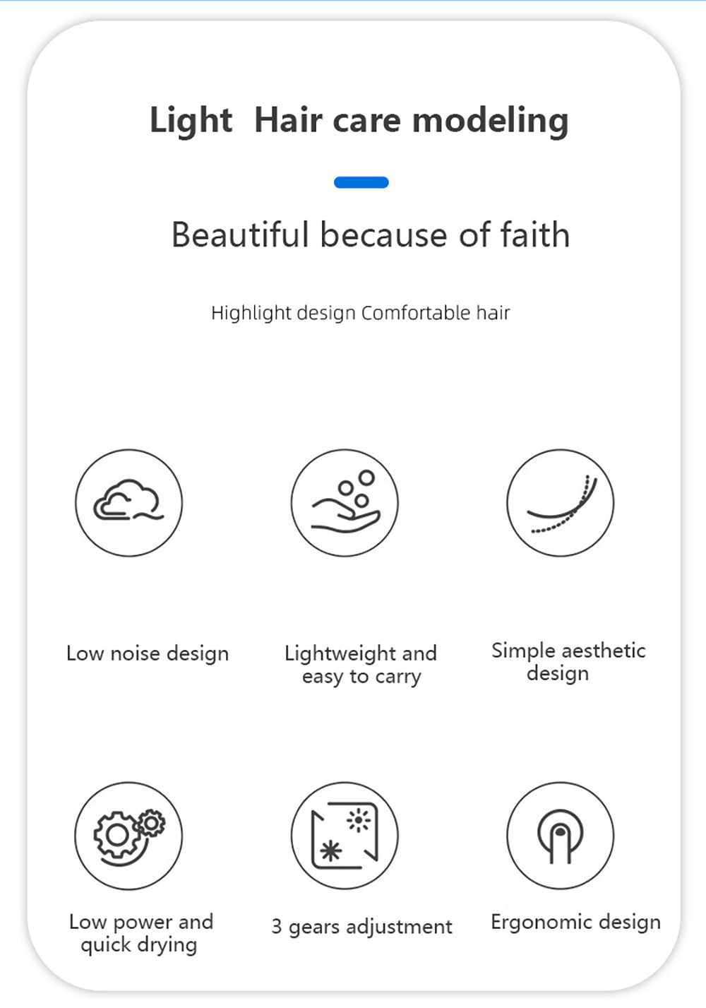 Hair Dryer Professional Hairdressing Comb