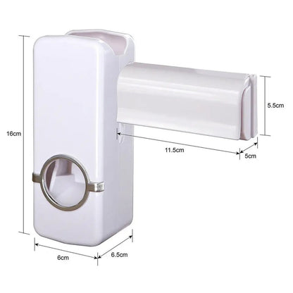 Toothpaste Dispenser and Toothbrush Holder Set