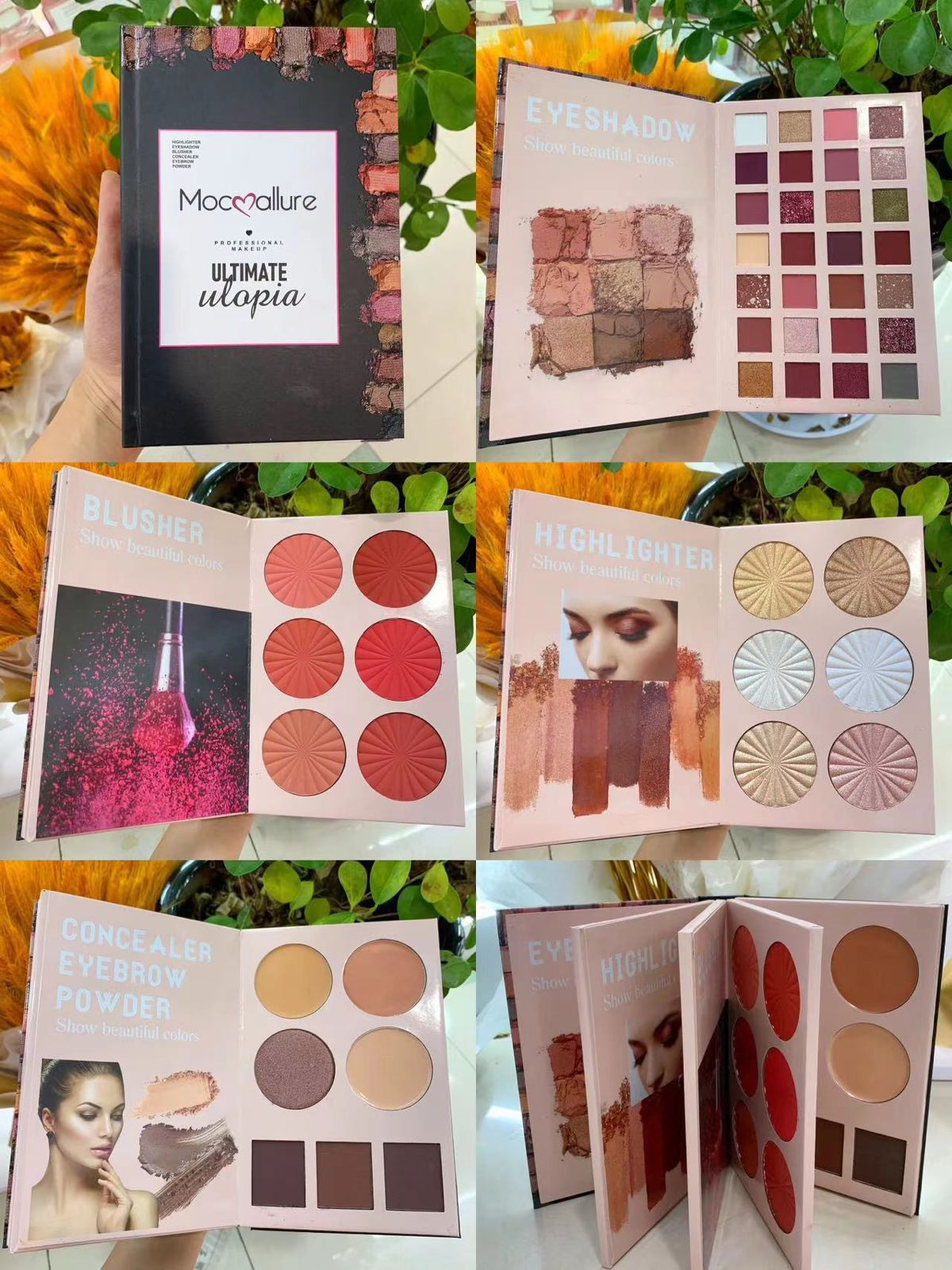Mocmallure Makeup Book Palette 4NI1