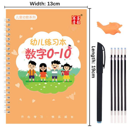 Magic Practice Copybook 4Books+Magic Pen