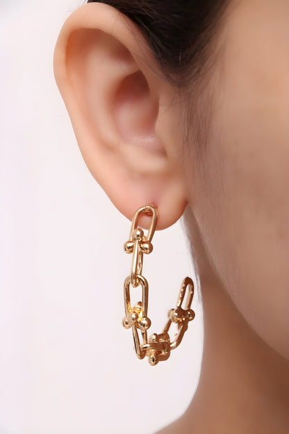 Shimmer and Shine with Artificial Gold Plated Earrings