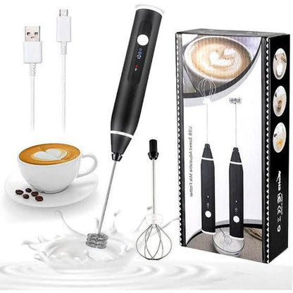 Adjustable Electric Milk Frother Coffee and Egg Beater