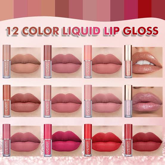 12-Piece Matte Liquid Lipstick