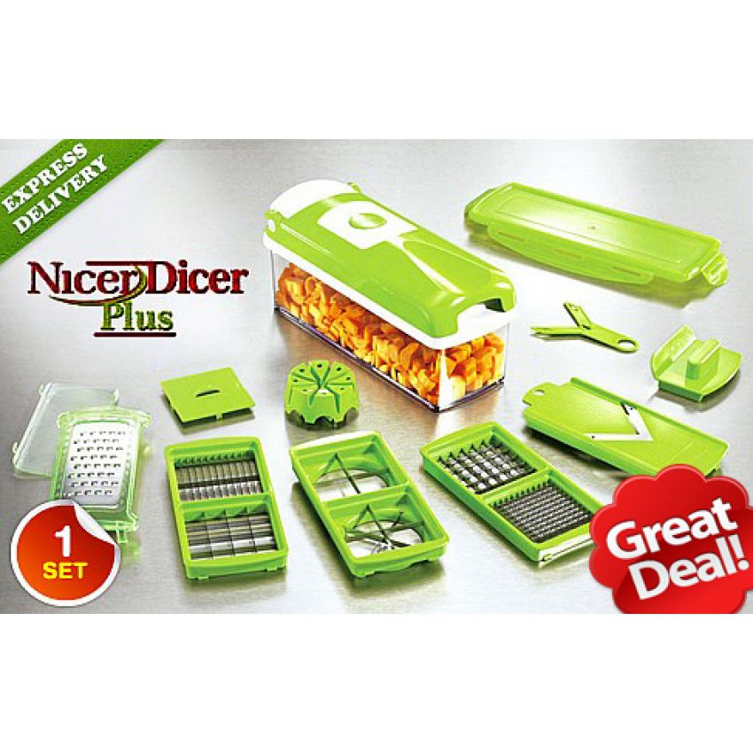 12 Pieces Nicer Dicer Plus Fruit & Vegetable Slicer