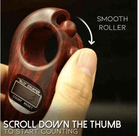 Rotating Prayer Beads with Digital Counter